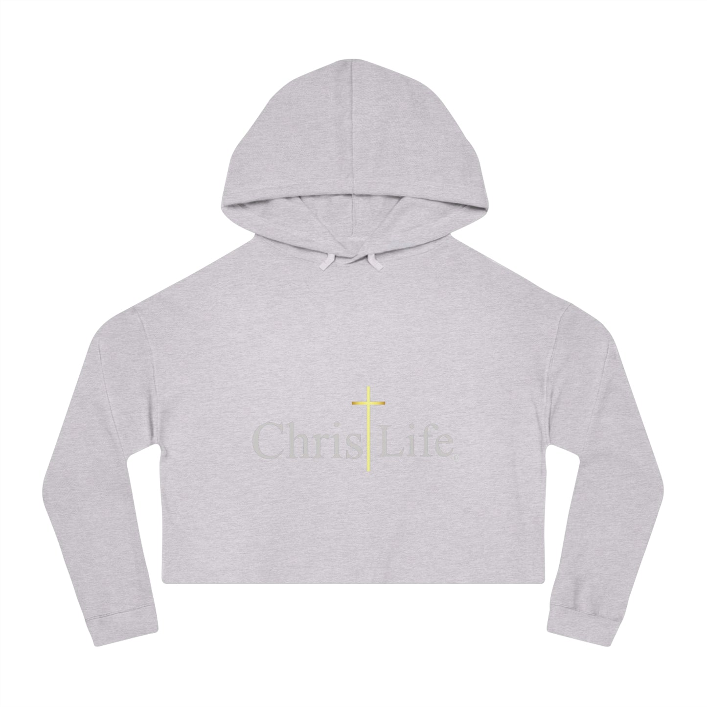 Women’s Chic and Silky Soft Cropped Hooded Sweatshirt with christlife copy