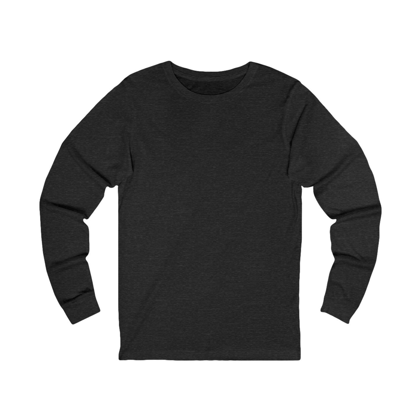 Be Still Mountain Long Sleeve Tee — Psalm 46:10 Inspirational Christian Shirt - print on backside
