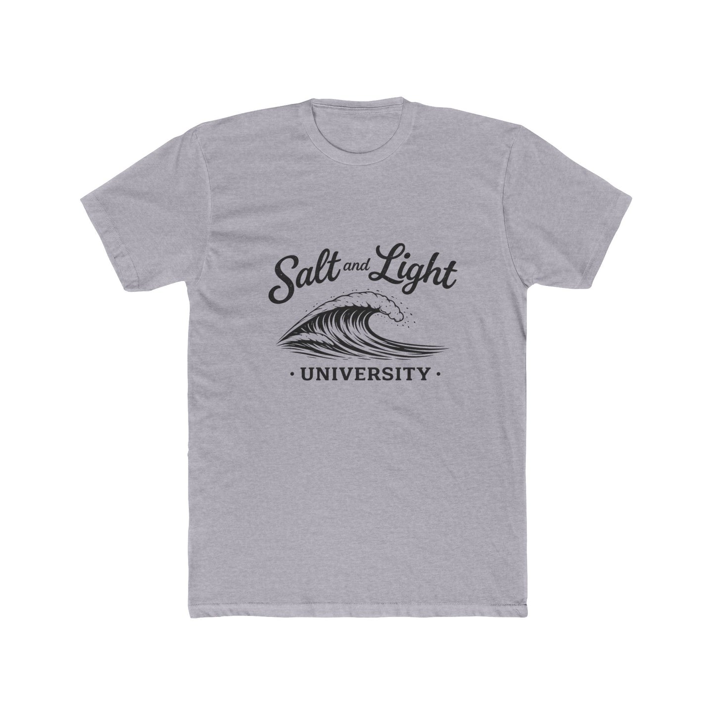 Salt and Light University T-Shirt – Vintage Coastal Wave Campus Tee