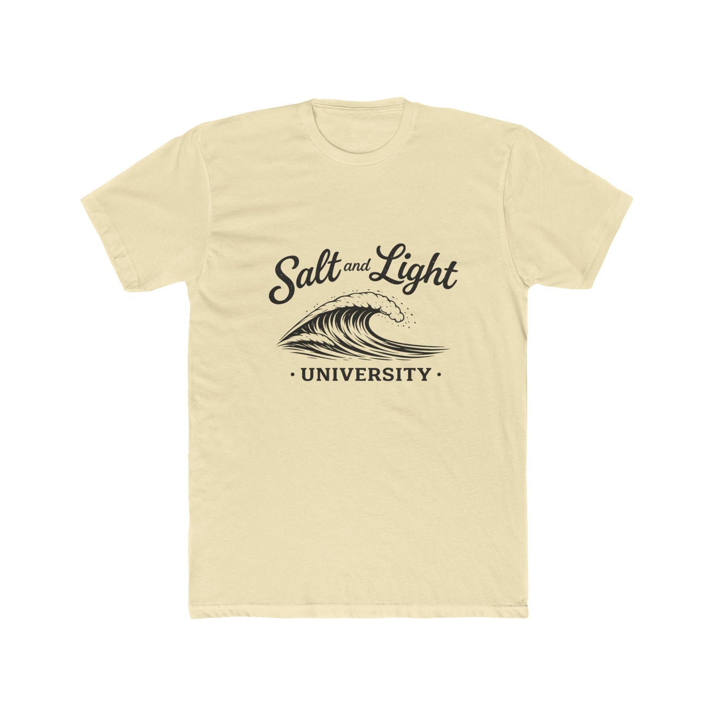 Salt and Light University T-Shirt – Vintage Coastal Wave Campus Tee