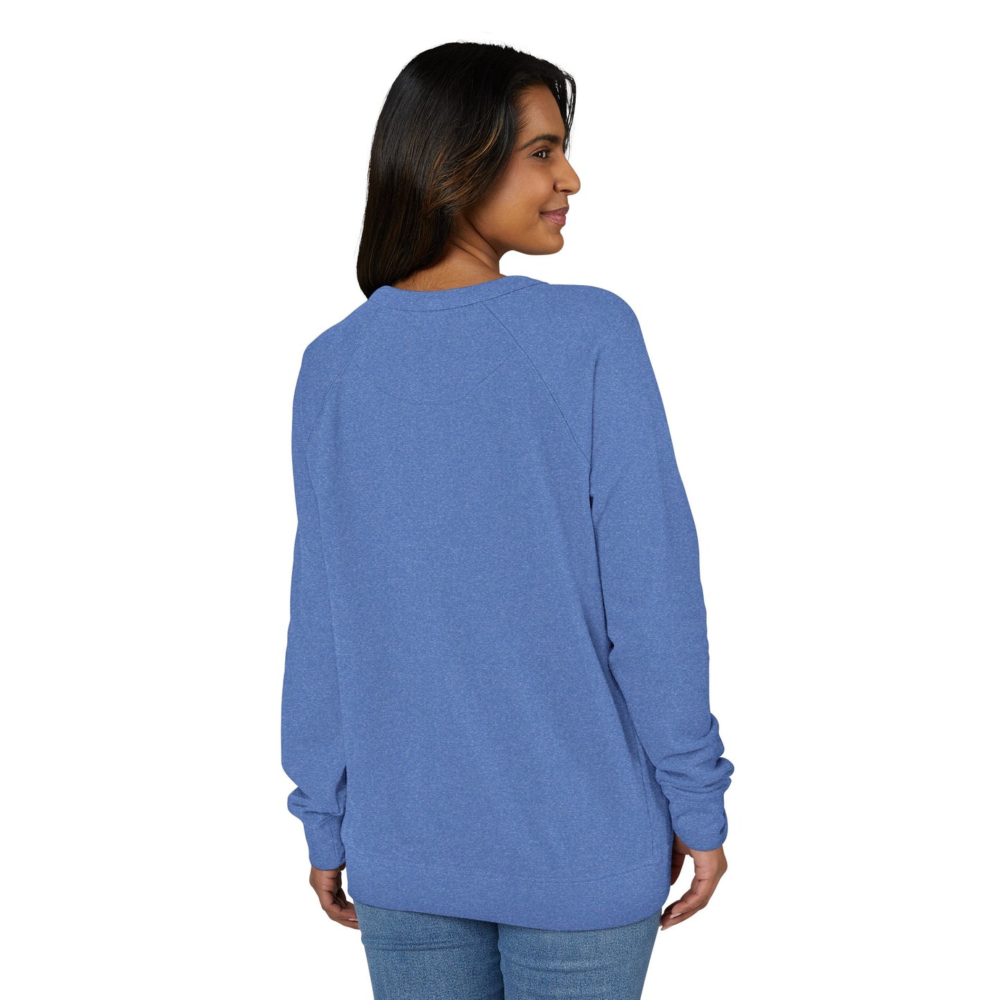 Peace on Earth With Dove - Raglan Crewneck Sweatshirt- French Terry Raglan- Cozy, Stylish.