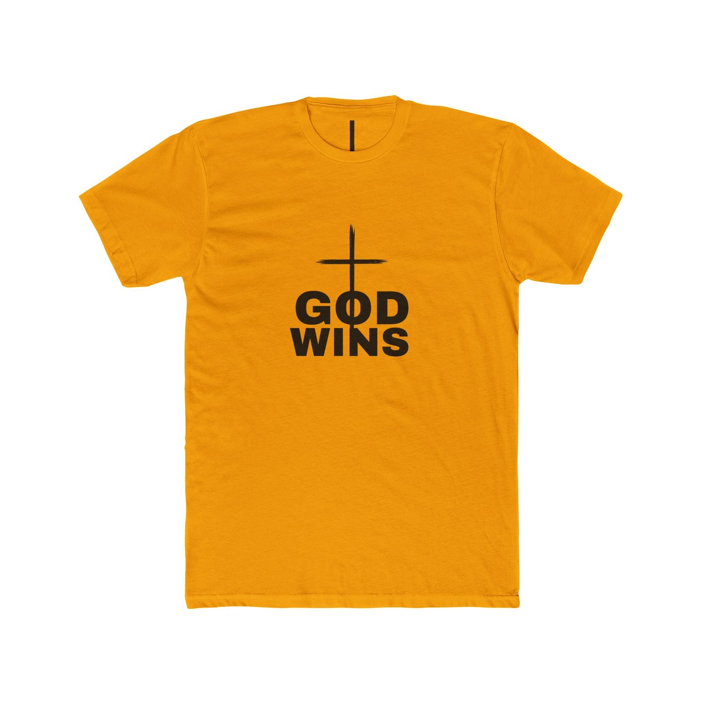 Faith-Inspired Unisex Crew Tee - God Wins Shirt, Christian T-Shirt, Inspirational Outfit, Religious Gift, Casual Wear