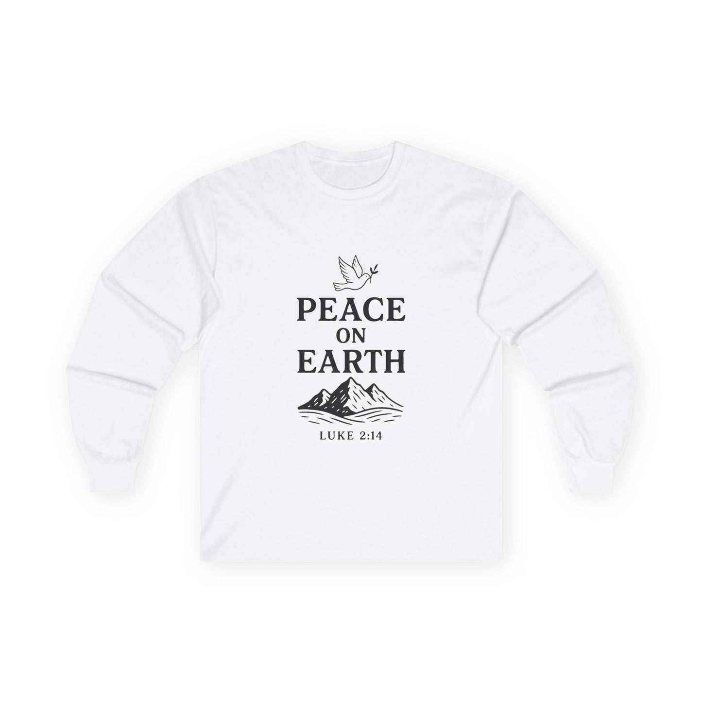 Unisex Peace on Earth With Dove -  Long Sleeve Comfy Tee