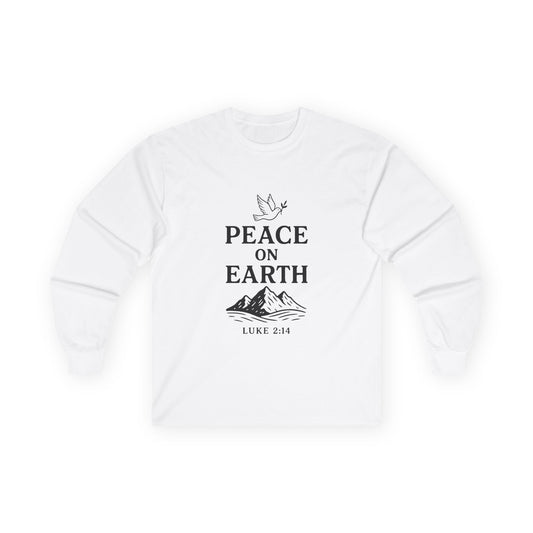 Unisex Peace on Earth With Dove -  Long Sleeve Comfy Tee
