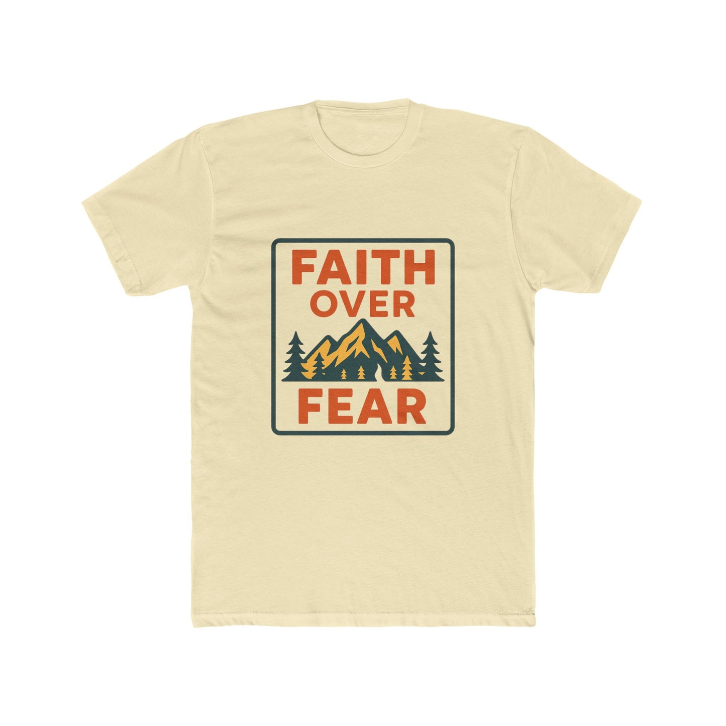 Faith Over Fear Graphic Tee — Outdoor Mountain Christian T-Shirt