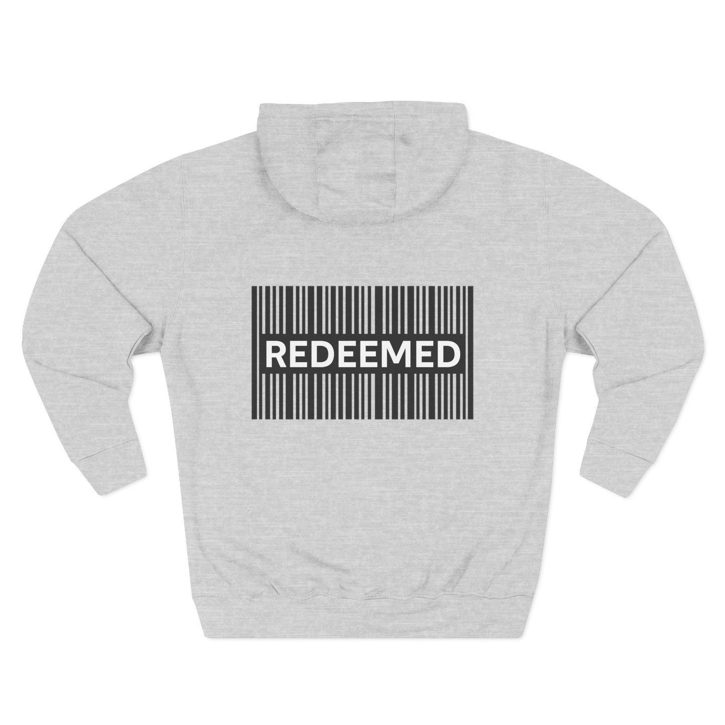 Redeemed Barcode Hoodie — Christian Faith Graphic Sweatshirt