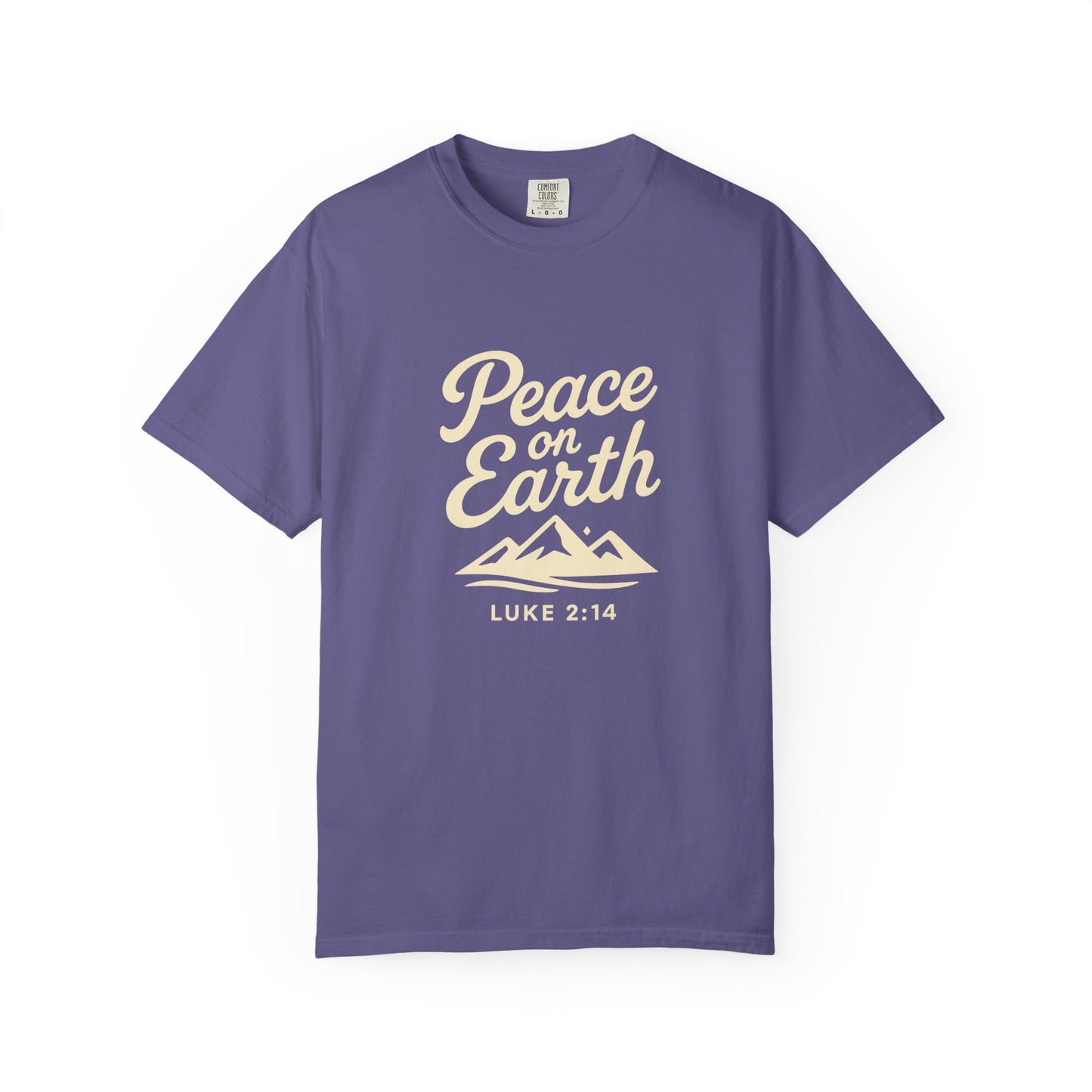 Peace on Earth - Beige Copy, Unisex Garment-Dyed T-Shirt, comfort T-Shirt