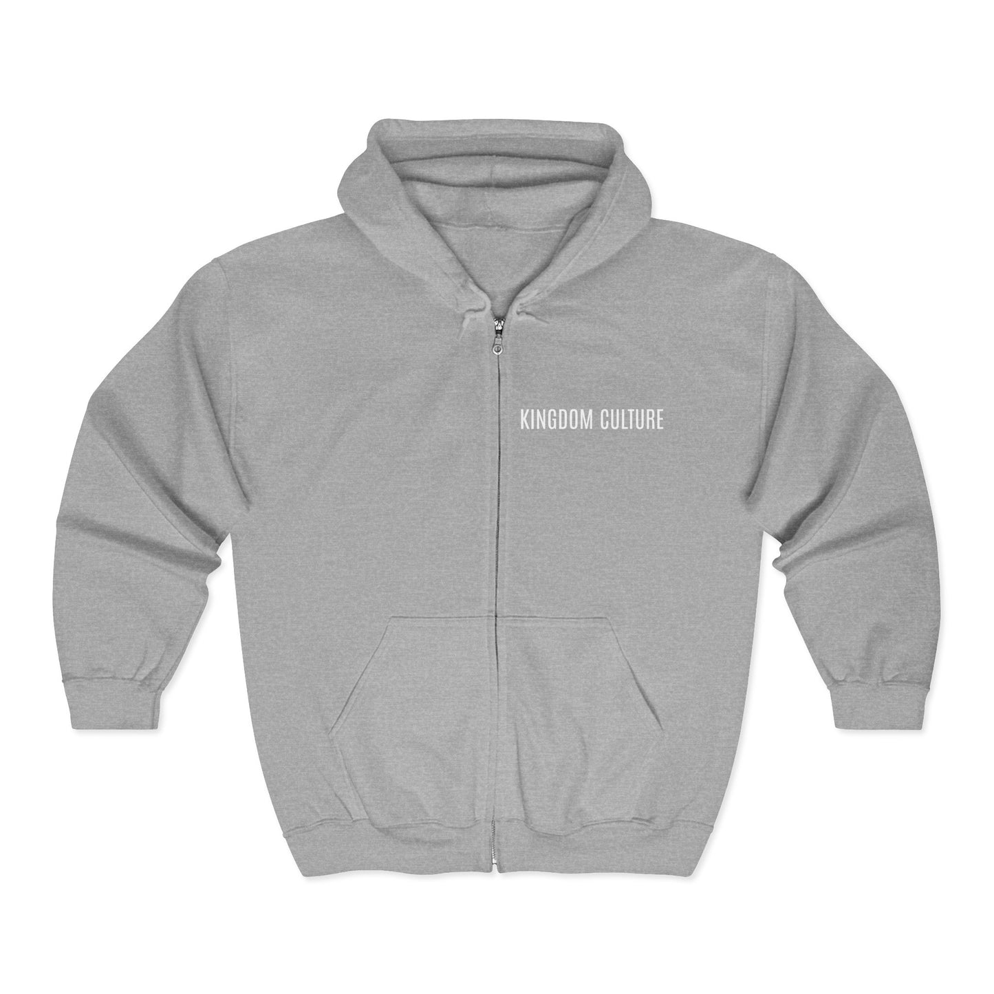 Unisex Heavy Blend™ Full Zip Hooded Sweatshirt, Kingdom Culture/ChristLife Cozy zip up.