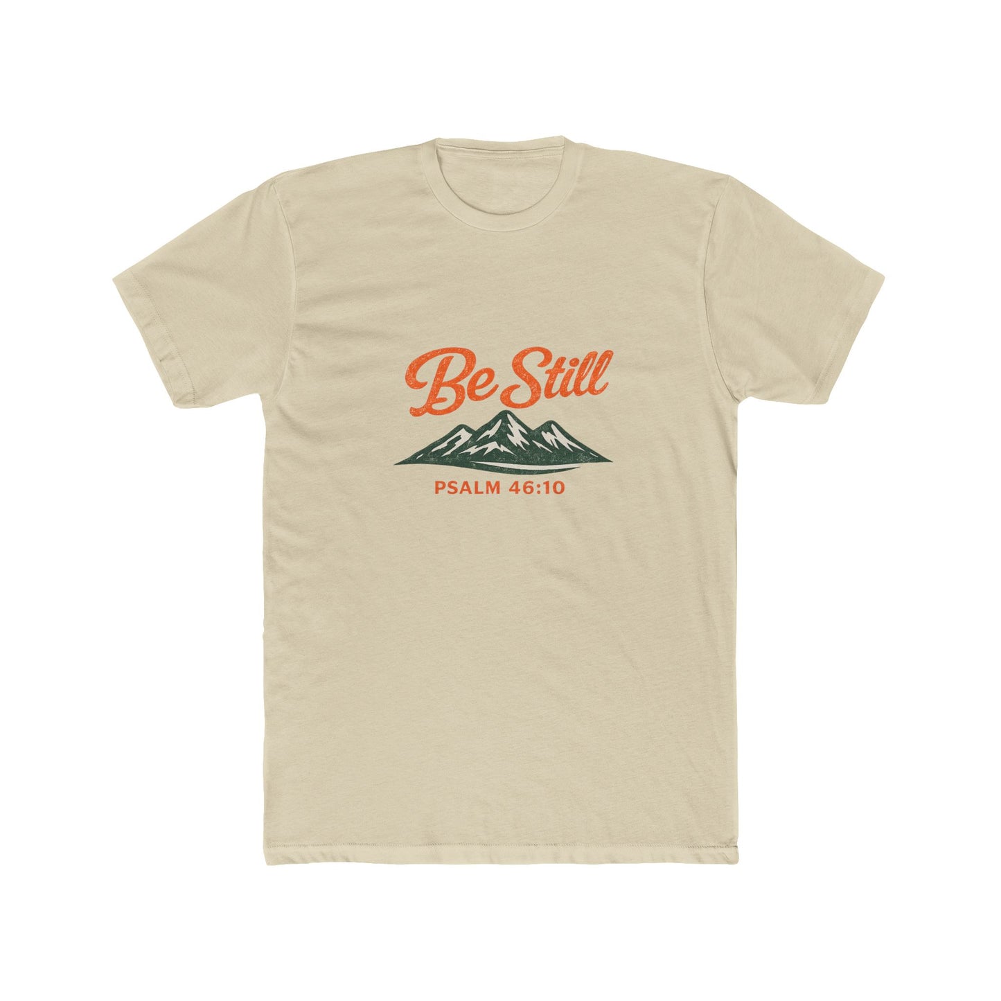 Be Still Psalm 46:10 Vintage Ink Wash T-Shirt — Mountain Christian Faith Tee - Unisex