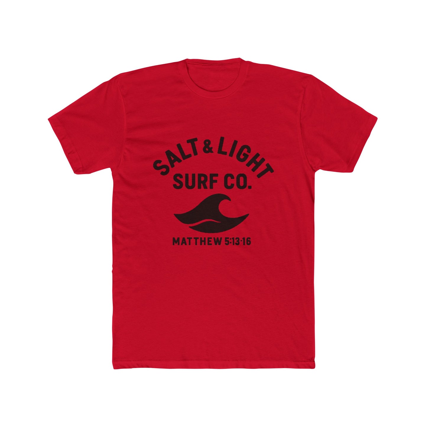 Salt & Light Surf Co. T‑Shirt Blk Front copy — Matthew 5:13-16 Christian Surf Tee