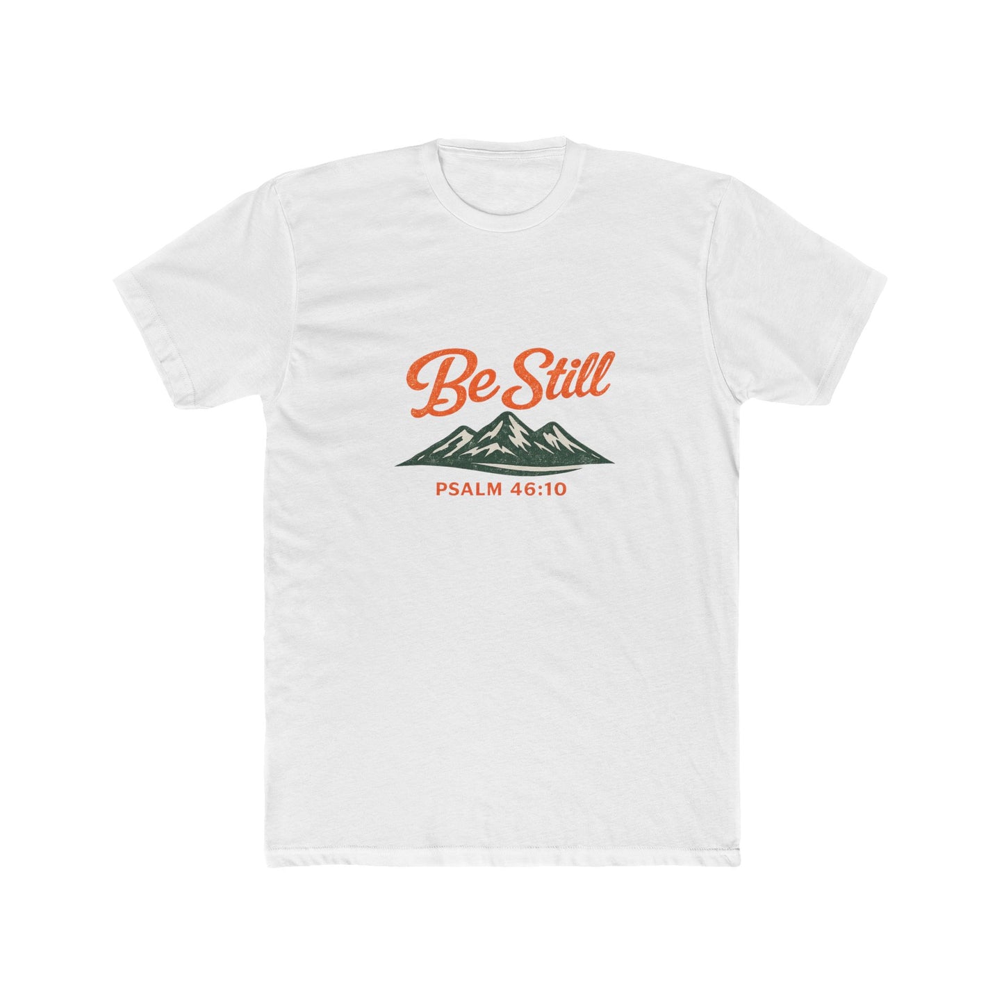 Be Still Psalm 46:10 Vintage Ink Wash T-Shirt — Mountain Christian Faith Tee - Unisex