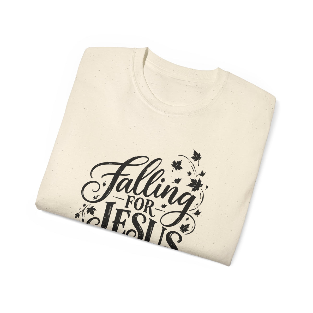 Falling for Jesus T‑Shirt — Faith‑Inspired Christian Tee with Autumn Leaf Design