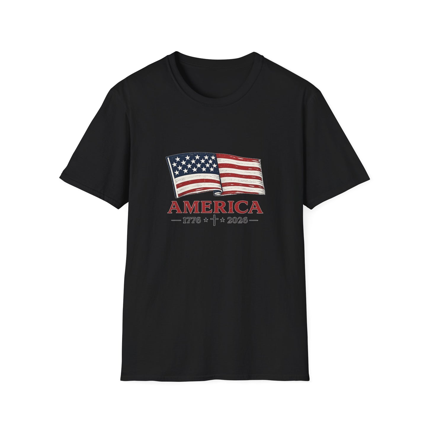 America 1776‑2026 Flag Graphic T-Shirt - Unisex
