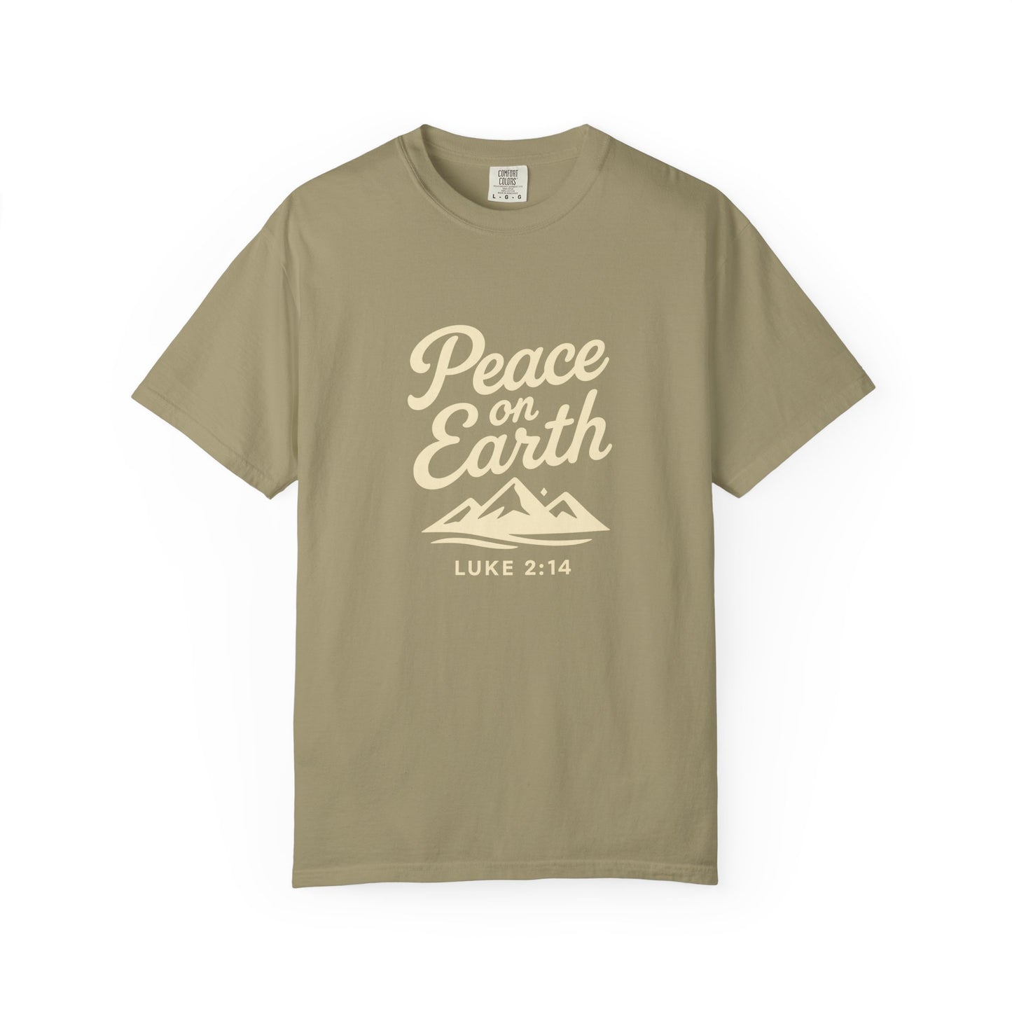 Peace on Earth - Beige Copy, Unisex Garment-Dyed T-Shirt, comfort T-Shirt