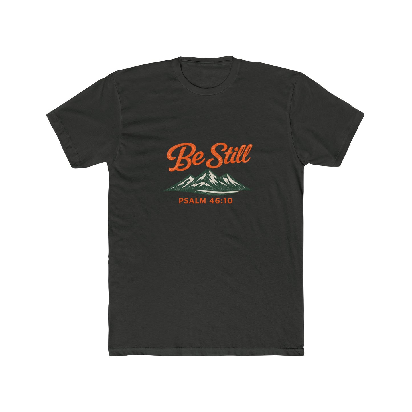 Be Still Psalm 46:10 Vintage Ink Wash T-Shirt — Mountain Christian Faith Tee - Unisex