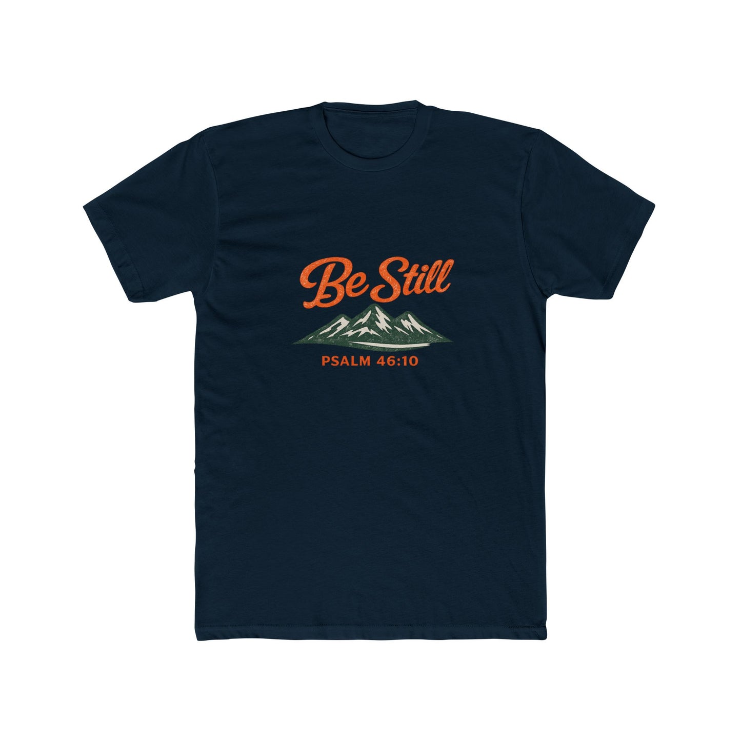 Be Still Psalm 46:10 Vintage Ink Wash T-Shirt — Mountain Christian Faith Tee - Unisex