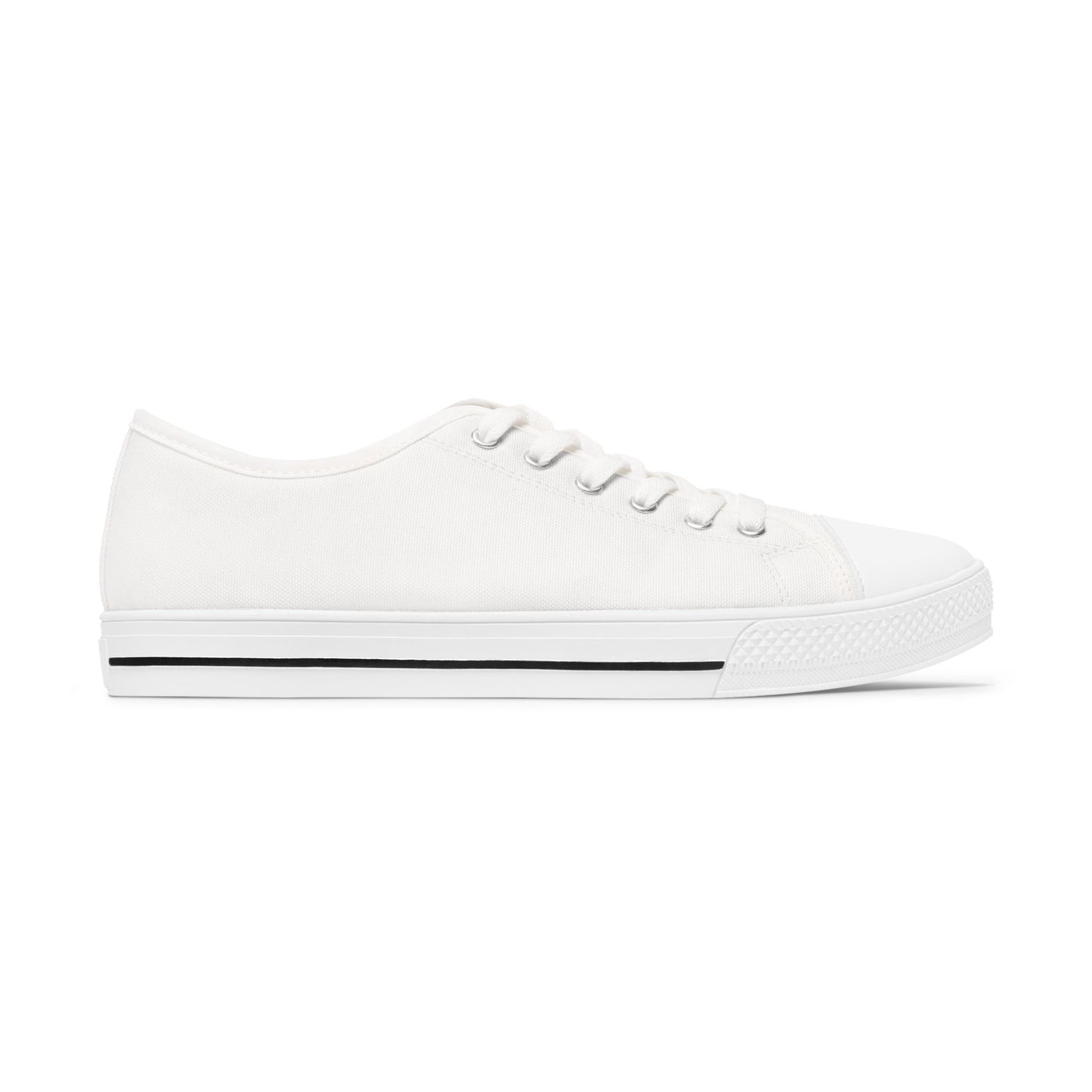 Women's Low Top Sneakers - Black and White ChristLife