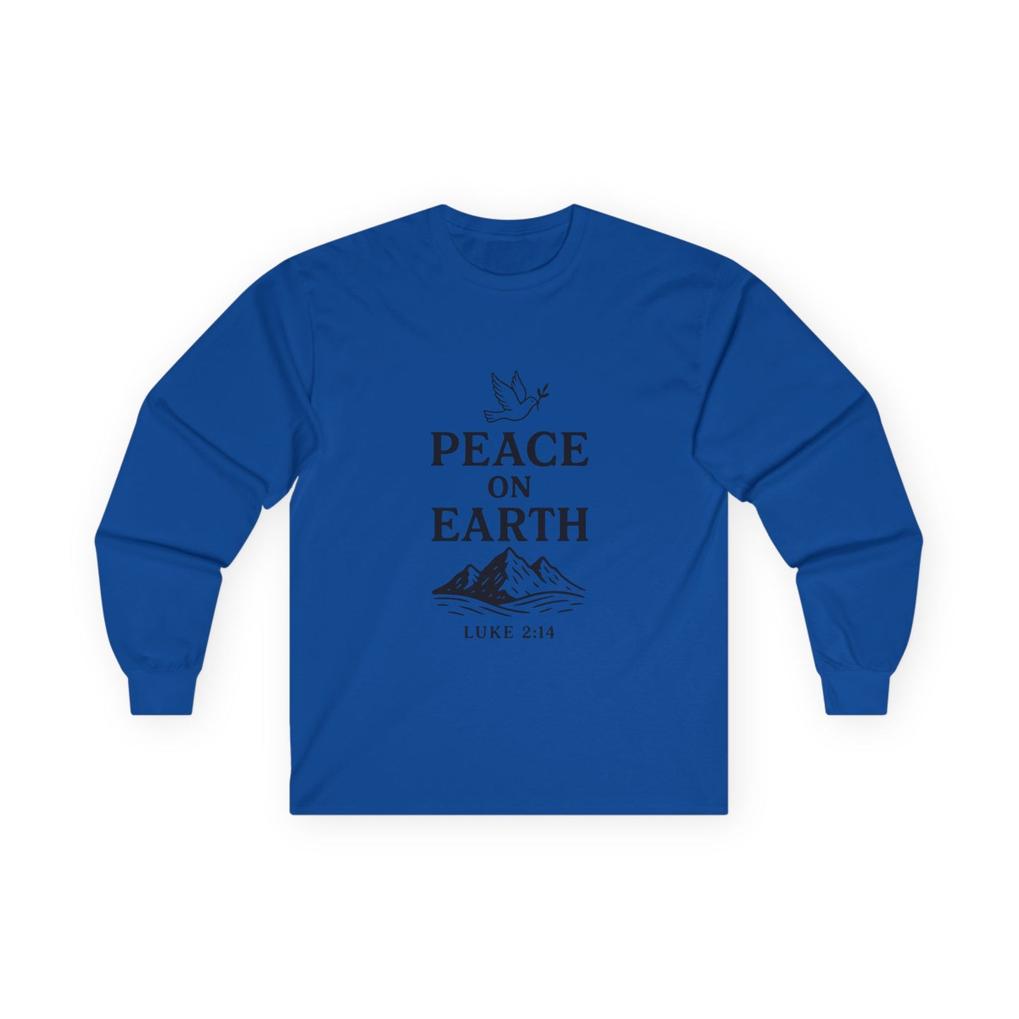 Unisex Peace on Earth With Dove -  Long Sleeve Comfy Tee