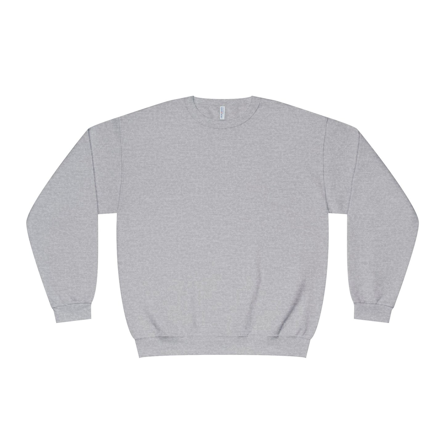 Surf Crewneck Sweatshirt — "Salt & Light" Beach Tan Surfboard Design on Backside