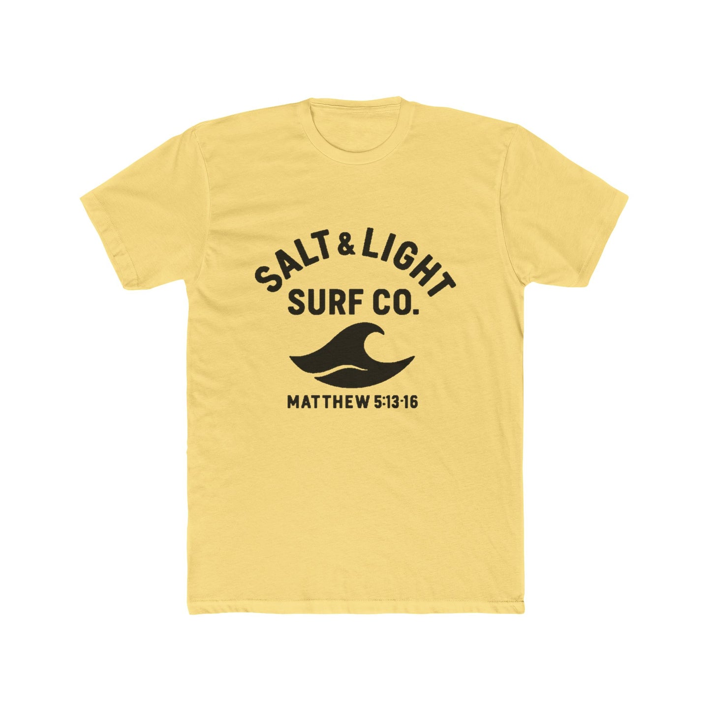 Salt & Light Surf Co. T‑Shirt Blk Front copy — Matthew 5:13-16 Christian Surf Tee