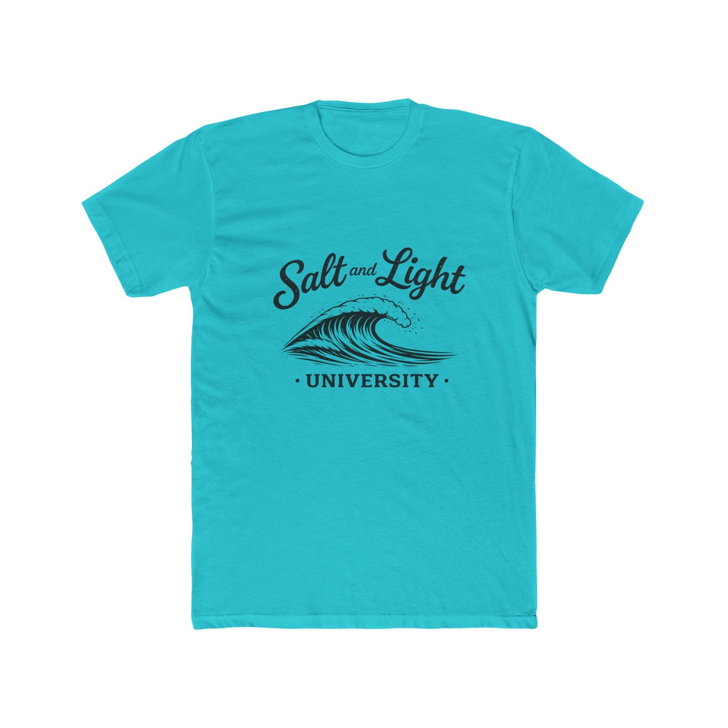 Salt and Light University T-Shirt – Vintage Coastal Wave Campus Tee