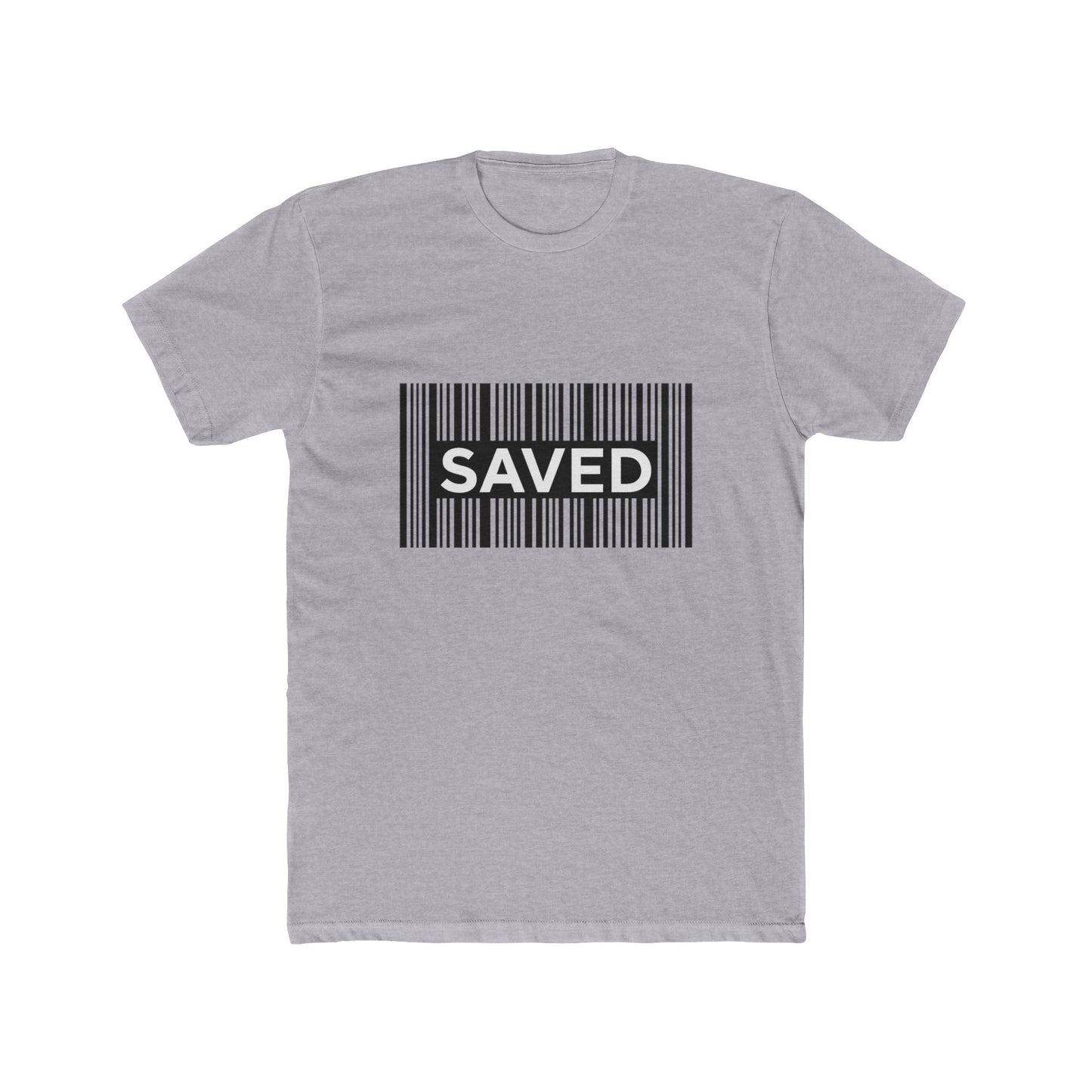 Saved Barcode T‑Shirt — Christian Faith Graphic Tee, Unisex