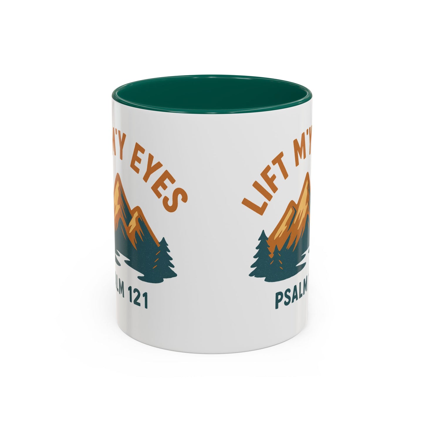 Christian Mountain Mug — "I Lift My Eyes" Psalm 121 Coffee Cup (11oz/15oz)
