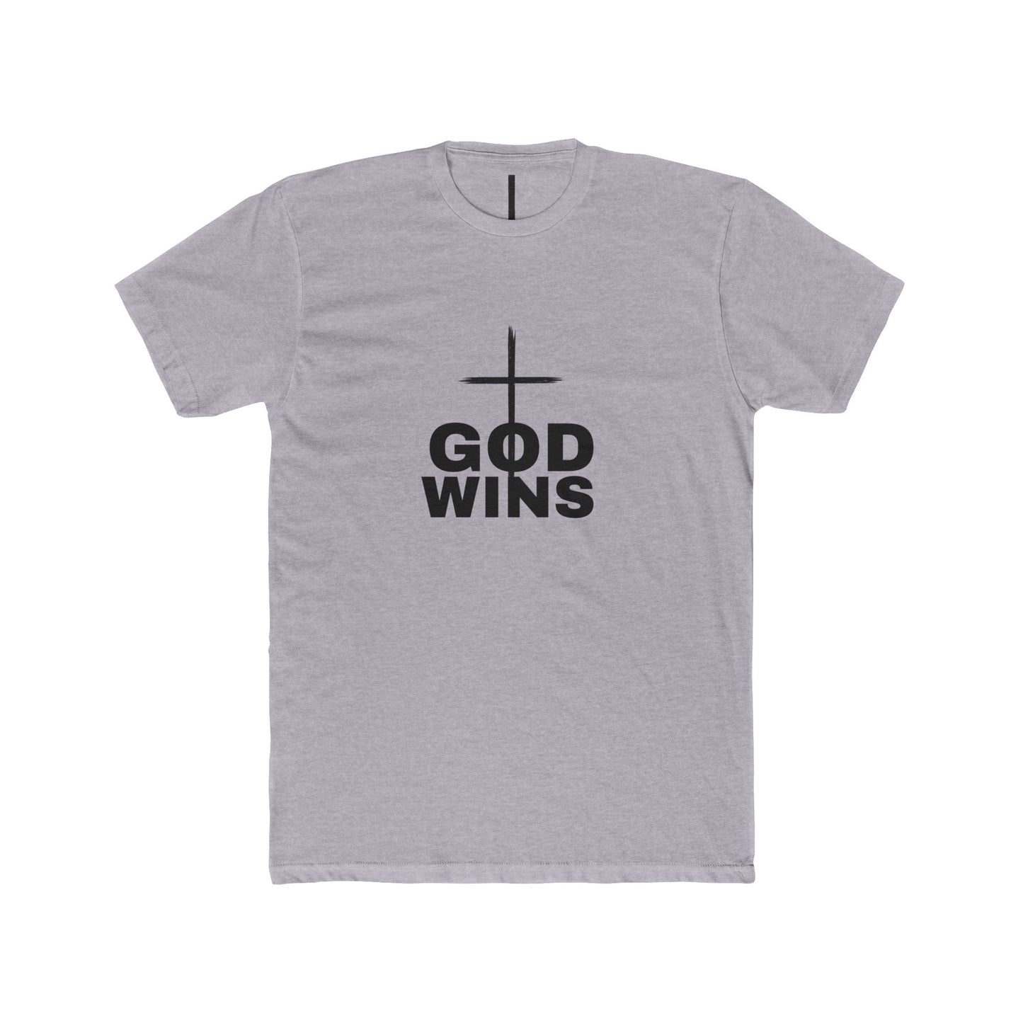 Faith-Inspired Unisex Crew Tee - God Wins Shirt, Christian T-Shirt, Inspirational Outfit, Religious Gift, Casual Wear