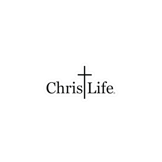 Kiss-Cut Vinyl Decals ChristLife Black and White stickers