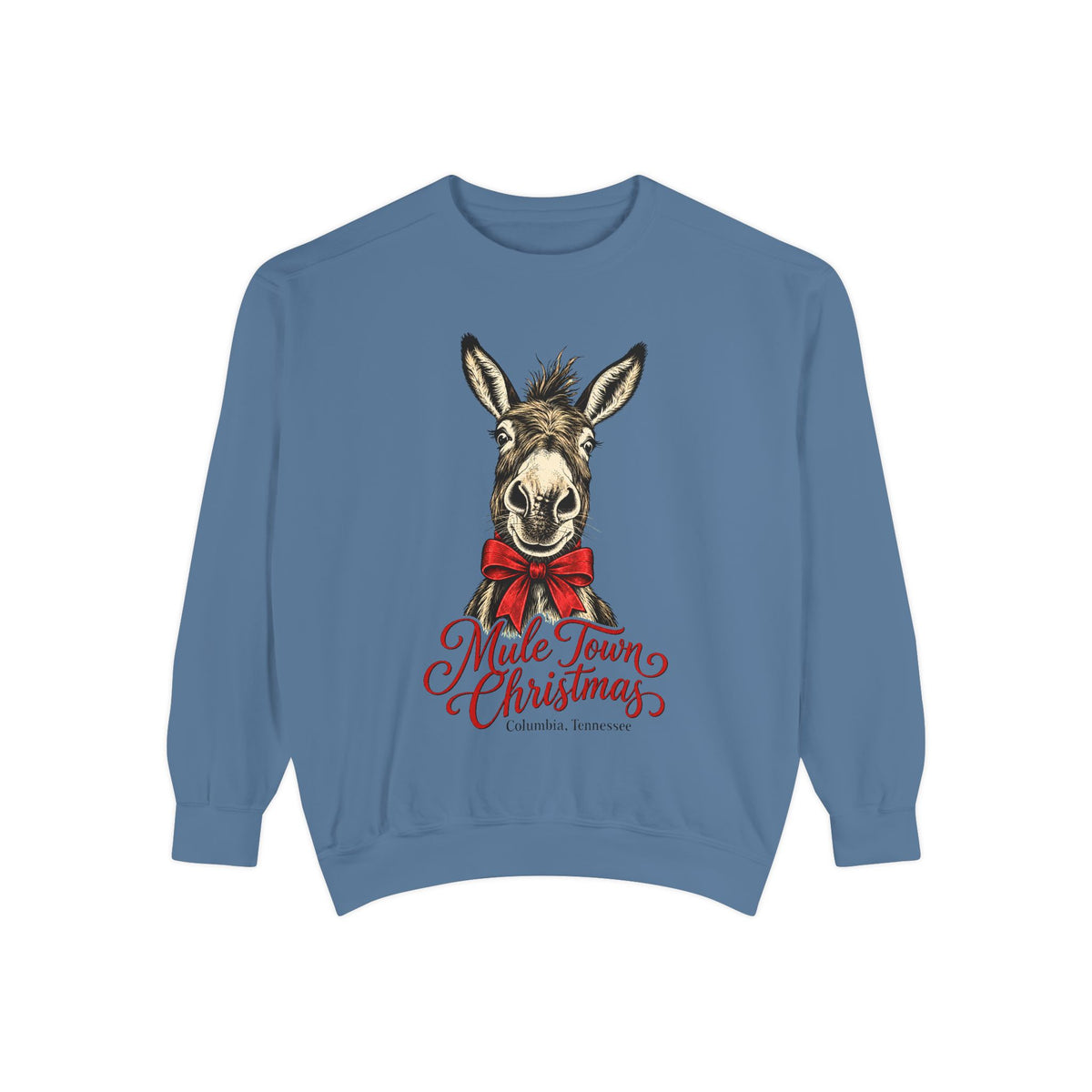 Christmas Mule Sweatshirt — "Mule Town Christmas" Holiday Crewneck