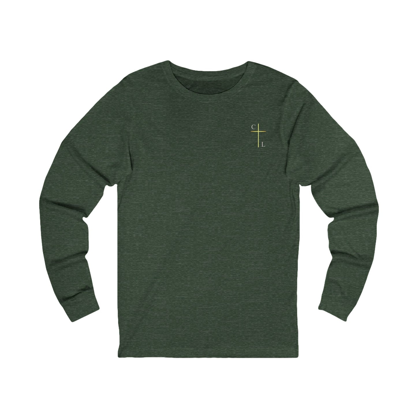 Unisex Jersey Long Sleeve Tee, simple and clean with C/L Logo