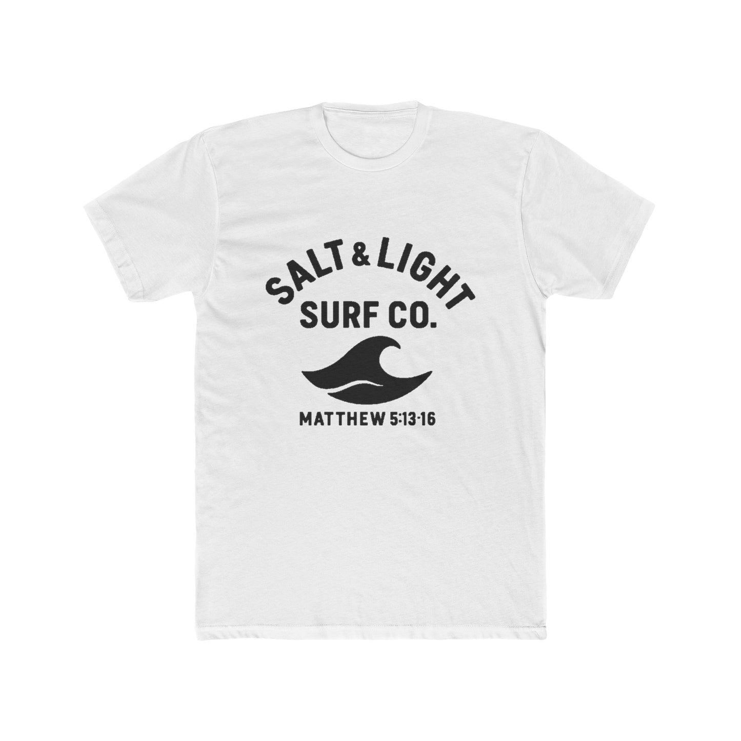 Salt & Light Surf Co. T‑Shirt Blk Front copy — Matthew 5:13-16 Christian Surf Tee