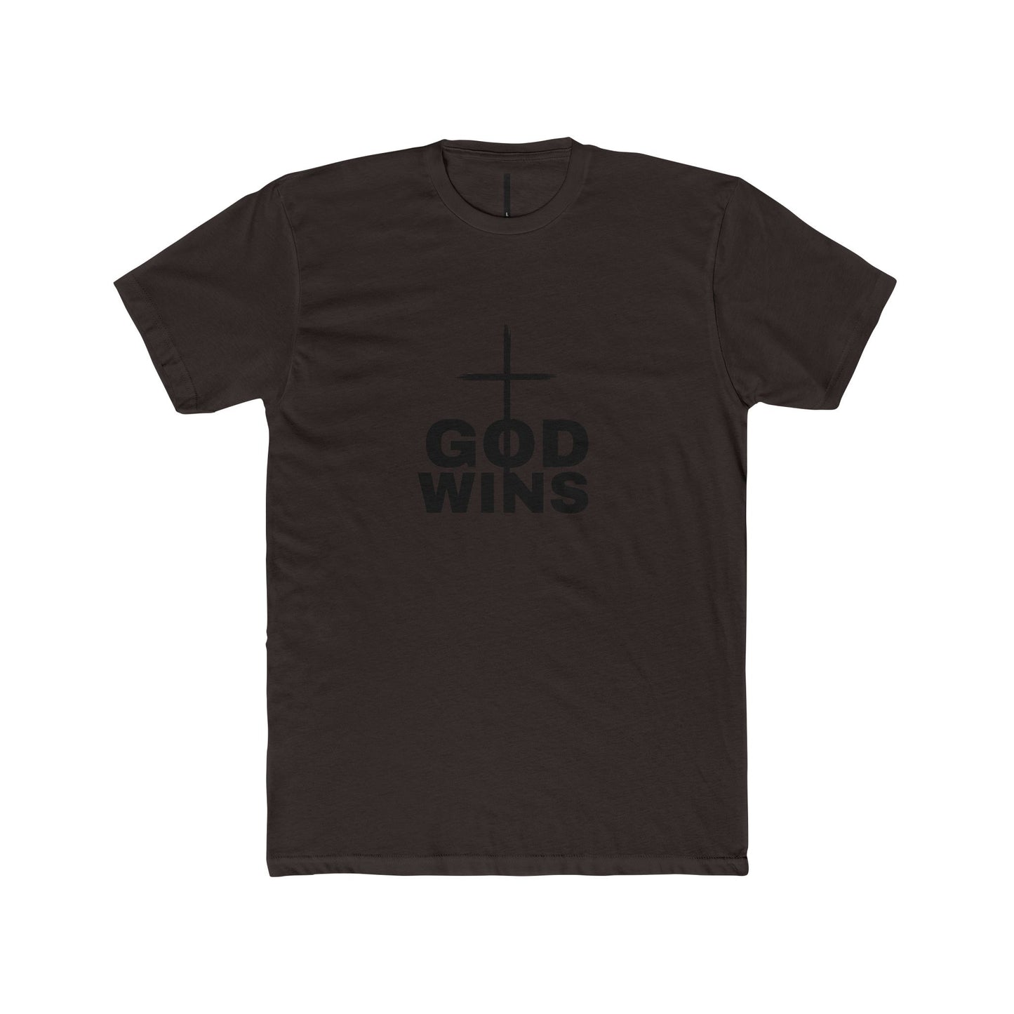 Faith-Inspired Unisex Crew Tee - God Wins Shirt, Christian T-Shirt, Inspirational Outfit, Religious Gift, Casual Wear