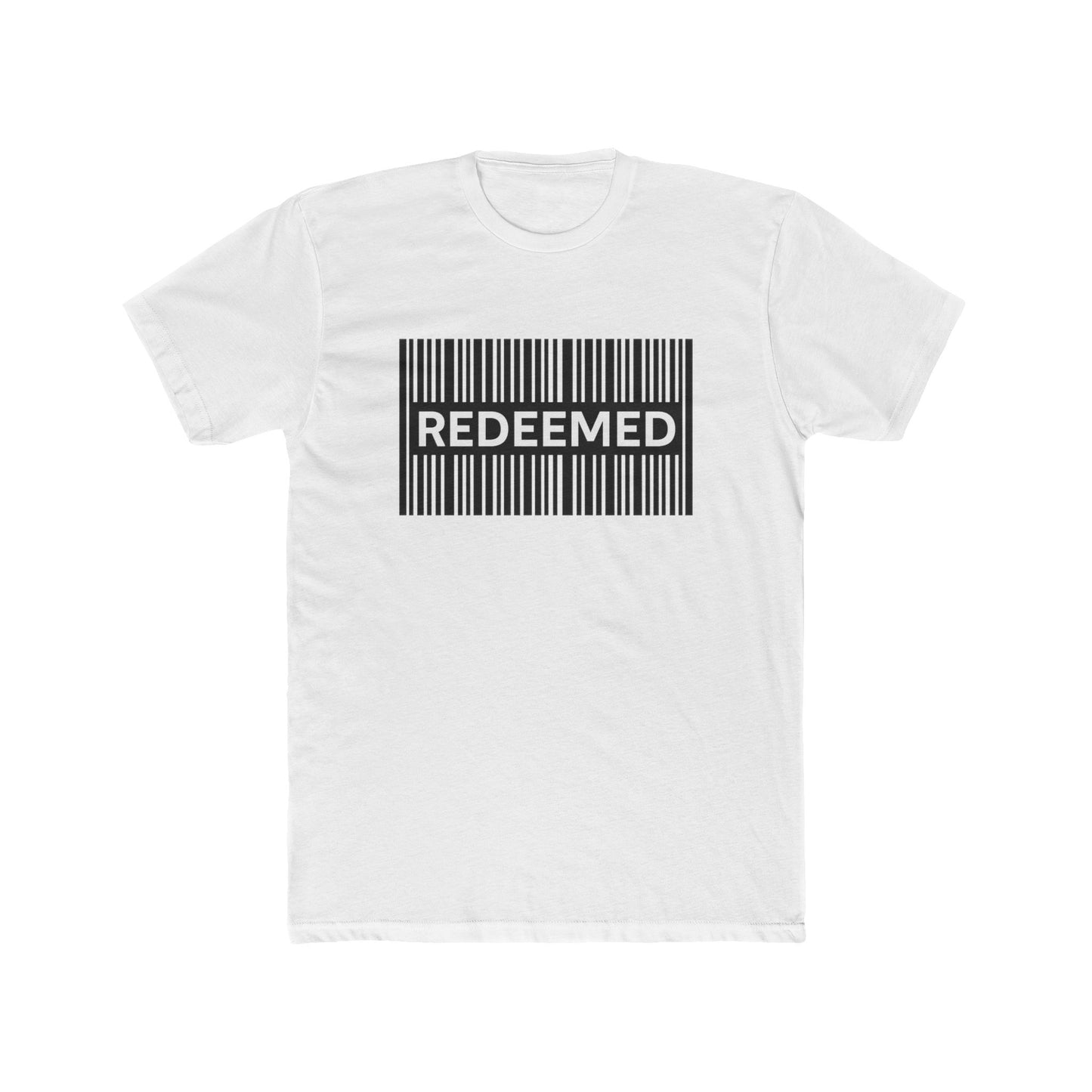 Redeemed Barcode Tee — Christian Faith Graphic T-Shirt