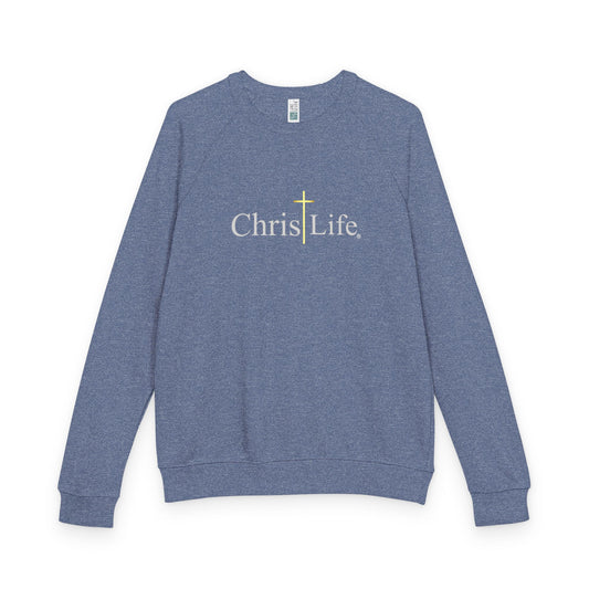 Unisex French Terry Raglan Crewneck with ChristLife