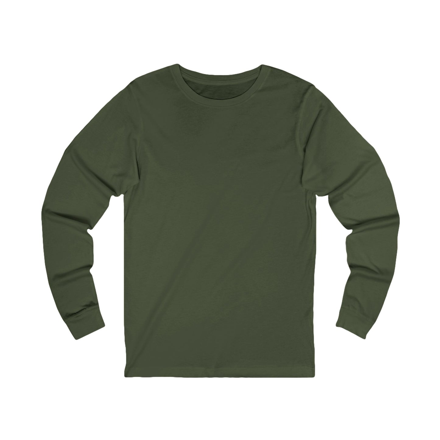 Be Still Mountain Long Sleeve Tee — Psalm 46:10 Inspirational Christian Shirt - print on backside