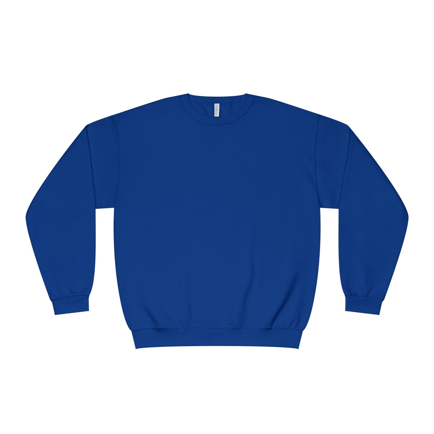 Surf Crewneck Sweatshirt — "Salt & Light" Beach Tan Surfboard Design on Backside