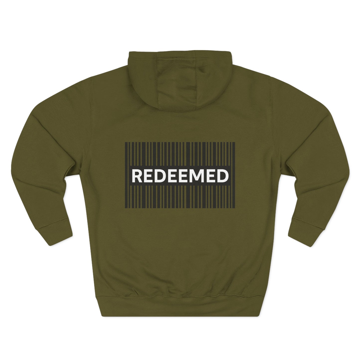 Redeemed Barcode Hoodie — Christian Faith Graphic Sweatshirt