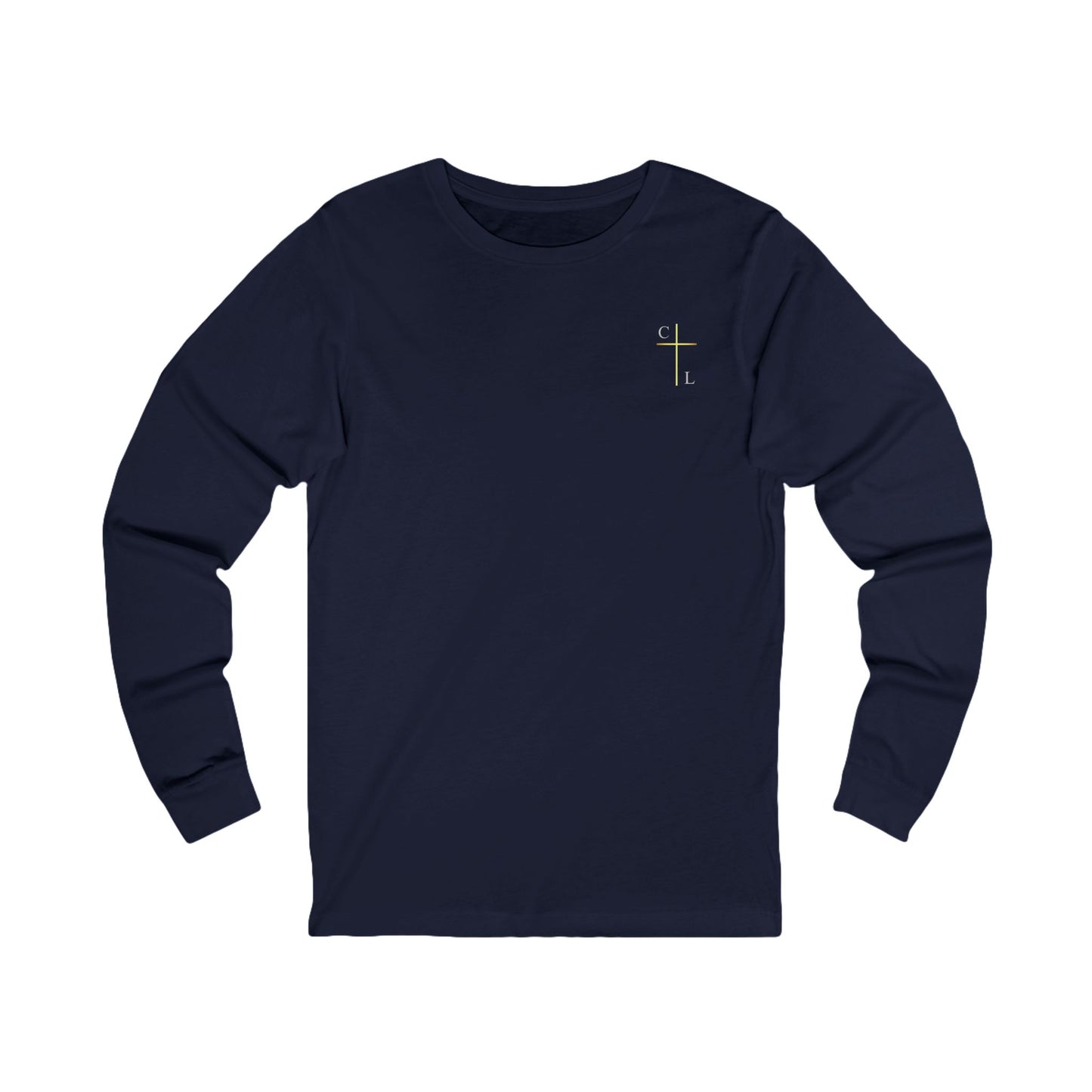 Unisex Jersey Long Sleeve Tee, simple and clean with C/L Logo