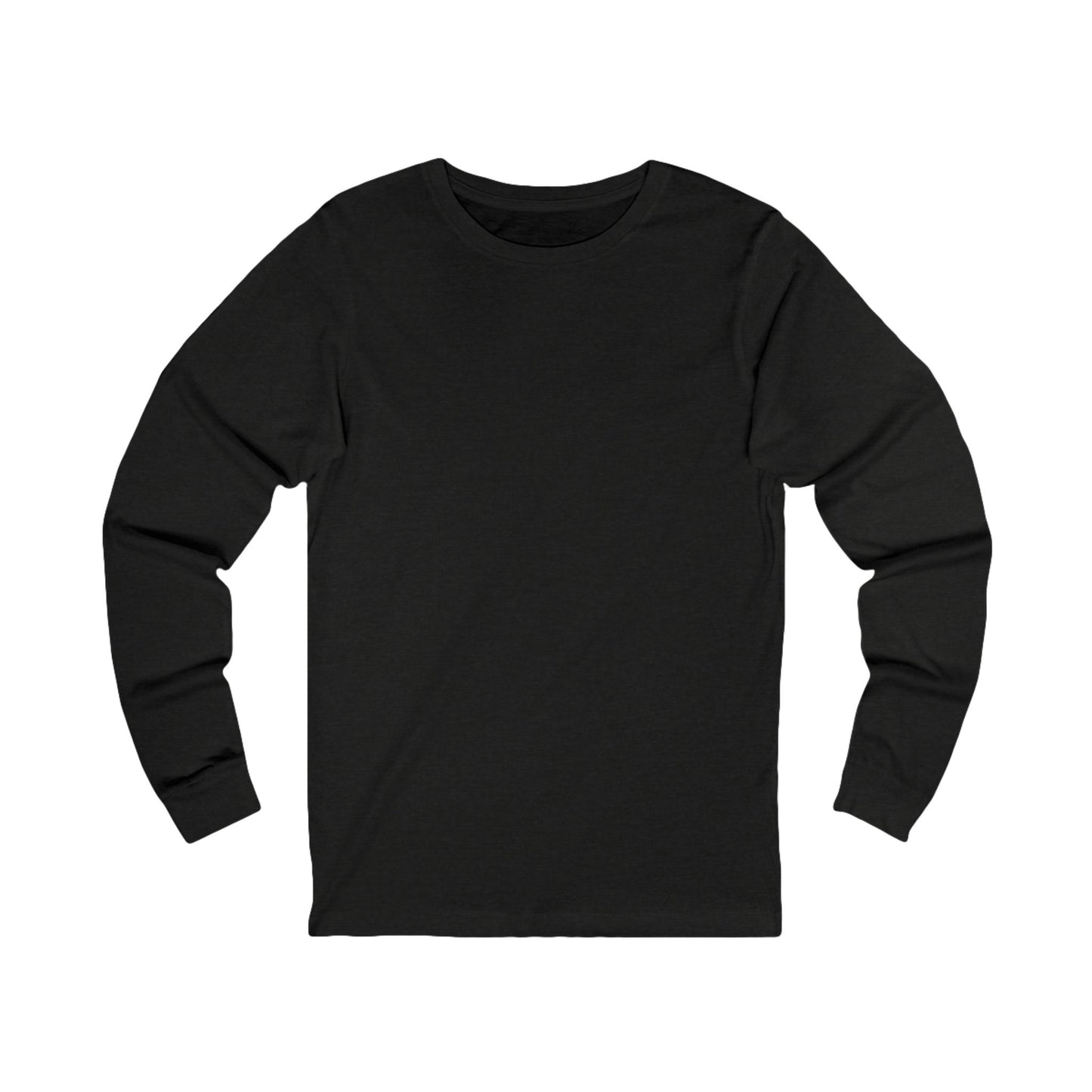 Be Still Mountain Long Sleeve Tee — Psalm 46:10 Inspirational Christian Shirt - print on backside